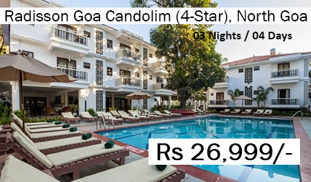 Radisson Goa Candolim (4-Star), North Goa( 3 Nights )